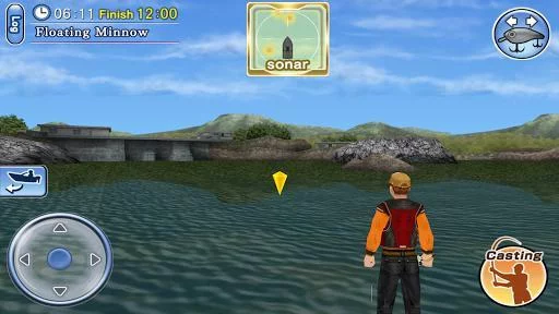 Изображение игры: Bass Fishing 3D on the Boat
