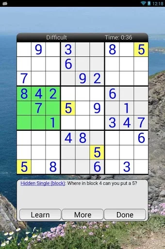 Изображение игры: Enjoy Sudoku