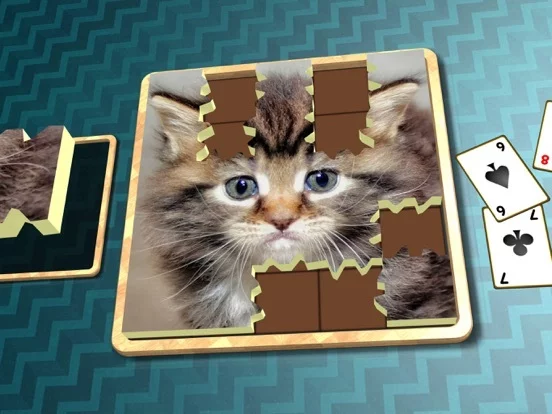 Изображение игры: Jigsaw Solitaire Kitties