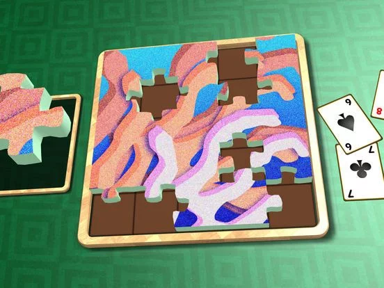 Изображение игры: Jigsaw Solitaire Colors