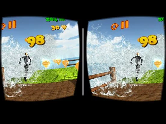 Изображение игры: Runner VR for Google Cardboard