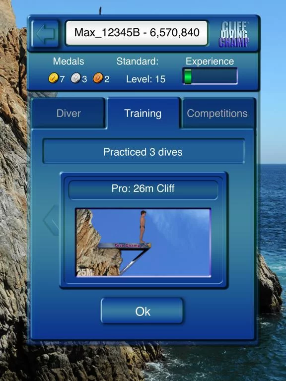 Изображение игры: Cliff Diving Champ