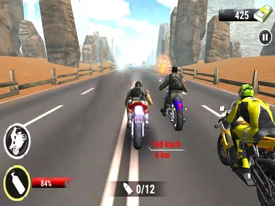 Изображение игры: Bike Highway Fight Sport Pro