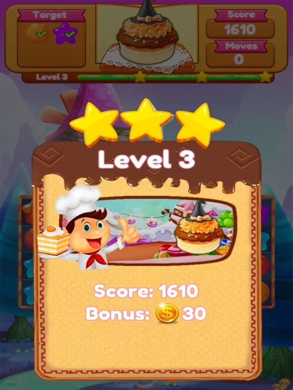 Изображение игры: Sweet Candy Blast Fruit puzzle