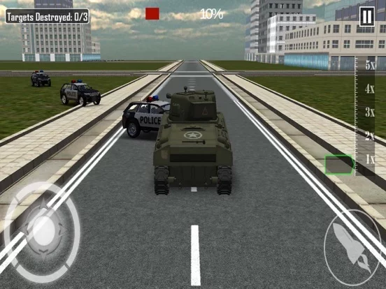 Изображение игры: Police attack tank shooting