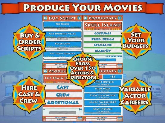 Изображение игры: Hollywood Studios Tycoon Game