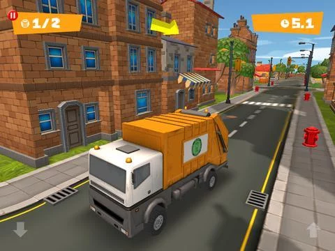 Изображение игры: Garbage Truck Drivers Wanted