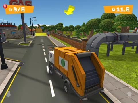 Изображение игры: Garbage Truck Drivers Wanted