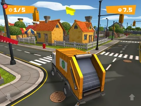 Изображение игры: Garbage Truck Drivers Wanted