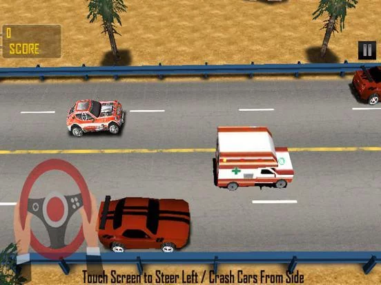 Изображение игры: 1 Touch Traffic Car Racing