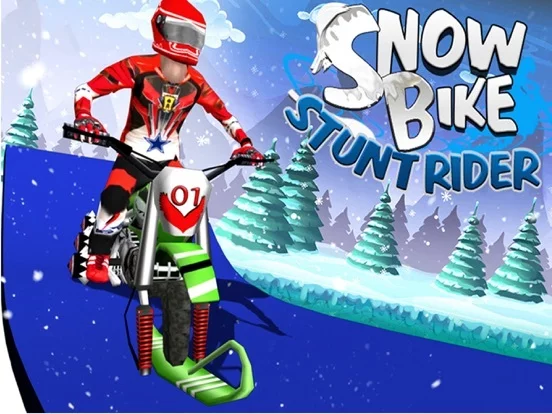 Изображение игры: Snow Bike Stunt Rider