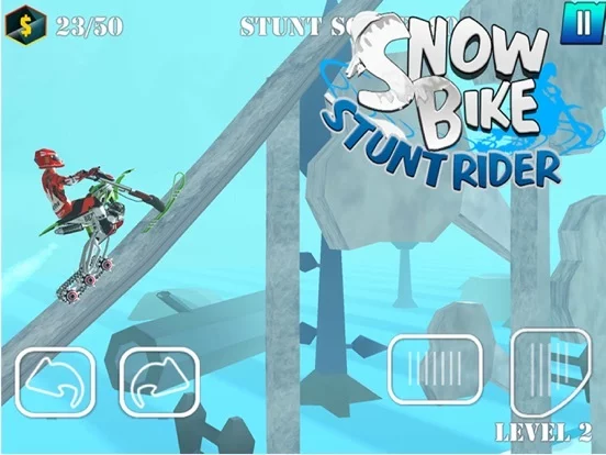 Изображение игры: Snow Bike Stunt Rider