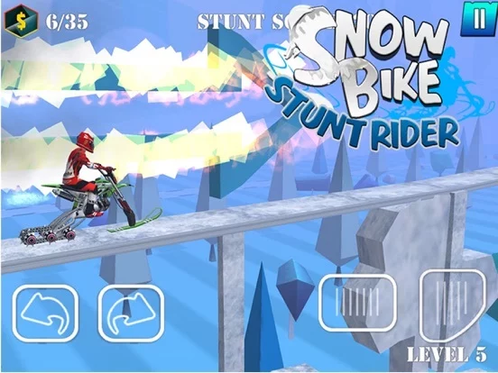 Изображение игры: Snow Bike Stunt Rider