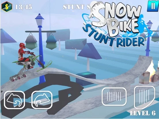 Изображение игры: Snow Bike Stunt Rider
