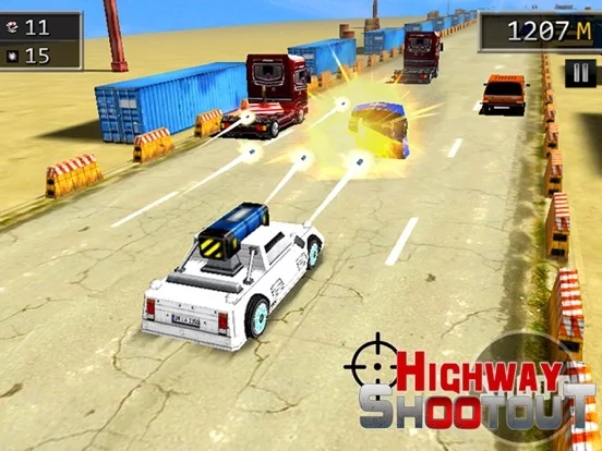 Изображение игры: Highway Car Shooting Rider