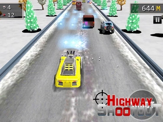 Изображение игры: Highway Car Shooting Rider