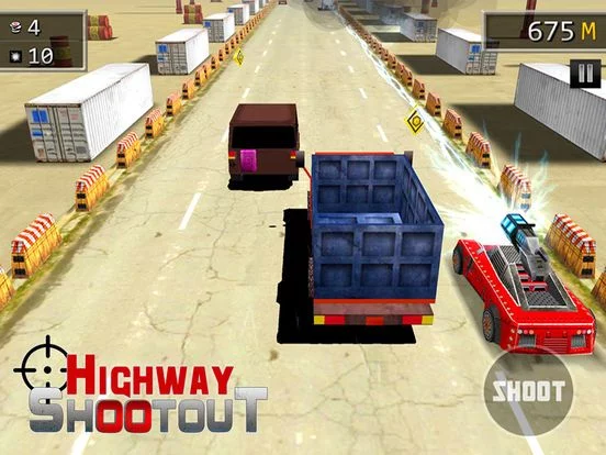 Изображение игры: Highway Car Shooting Rider