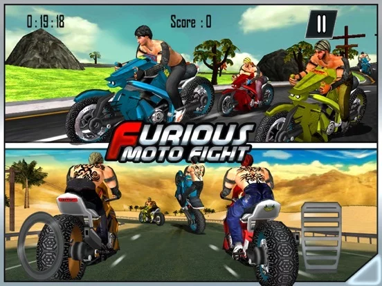 Изображение игры: Furious Bike Fight Race