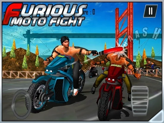 Изображение игры: Furious Bike Fight Race