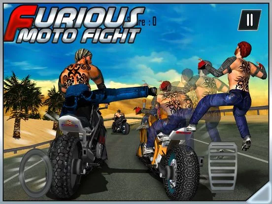 Изображение игры: Furious Bike Fight Race