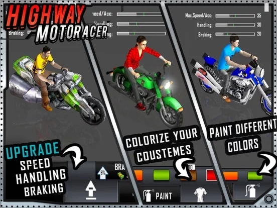 Изображение игры: Highway Bike Racer: 3D Racing