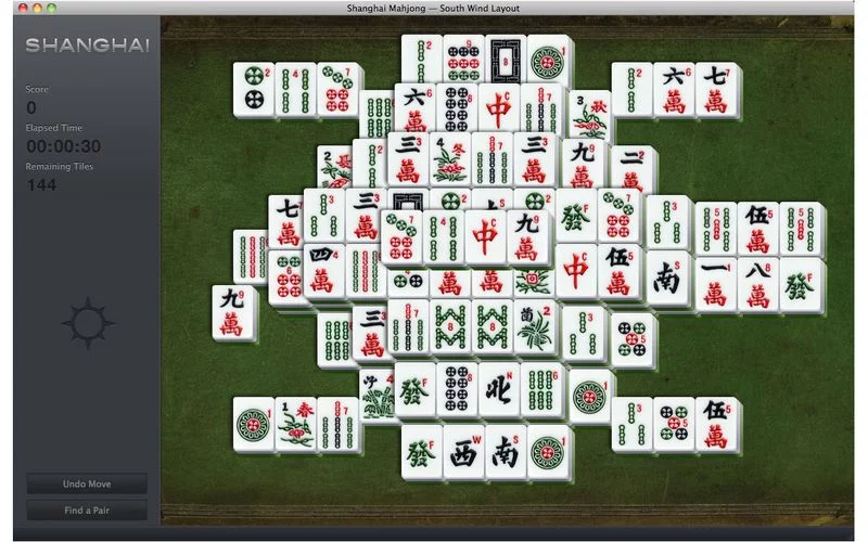 Изображение игры: Shanghai Mahjong