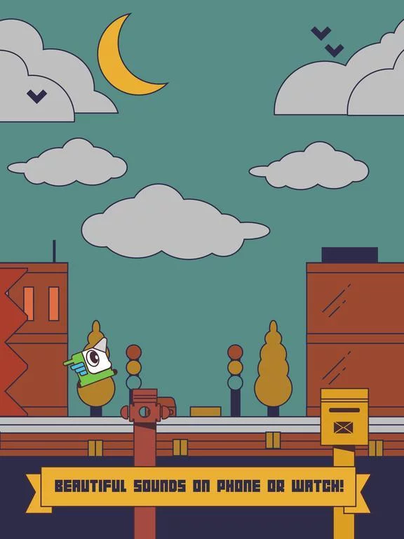 Изображение игры: Unicorn Bird Watch: retro jump