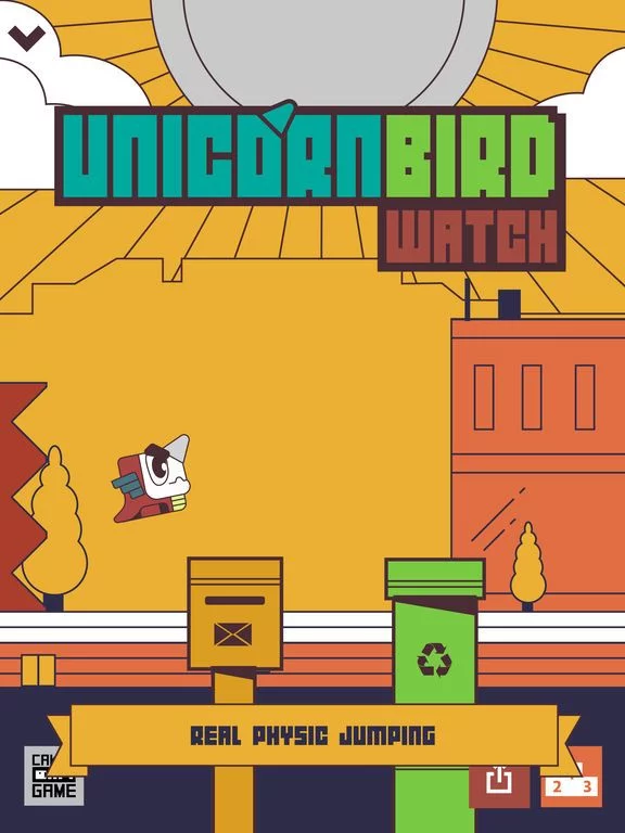 Изображение игры: Unicorn Bird Watch: retro jump