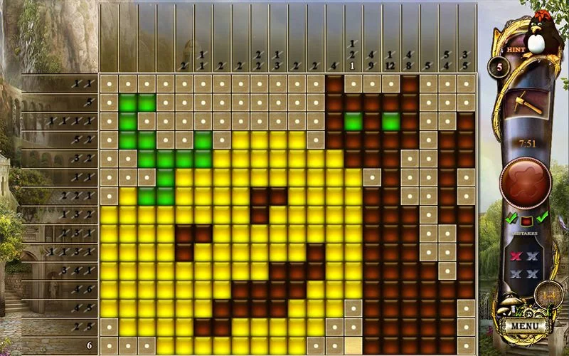 Изображение игры: Fantasy Mosaics 5