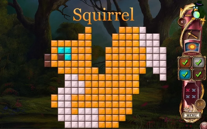 Изображение игры: Fantasy Mosaics 14: The Fourth Color