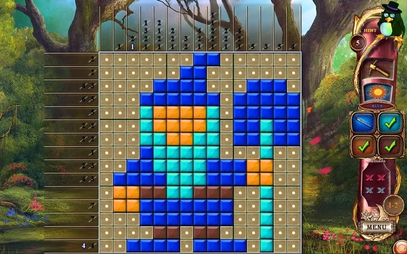 Изображение игры: Fantasy Mosaics 14: The Fourth Color