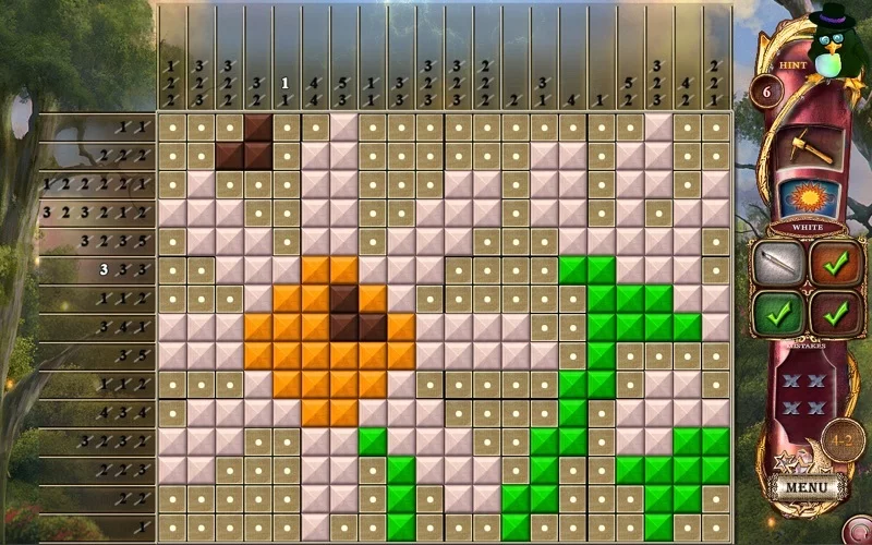 Изображение игры: Fantasy Mosaics 14: The Fourth Color