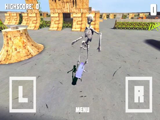 Изображение игры: Skeleton Skate Pro - Wacky Skateboard Game!