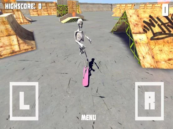 Изображение игры: Skeleton Skate Pro - Wacky Skateboard Game!
