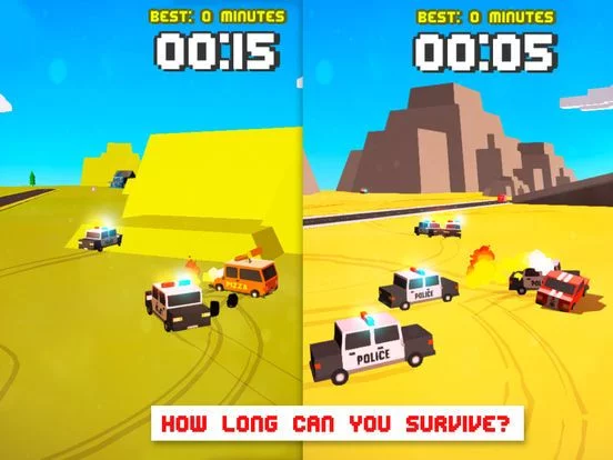Изображение игры: Drifty Dash Pro - Smashy Wanted Crossy Road Rage - with Multiplayer