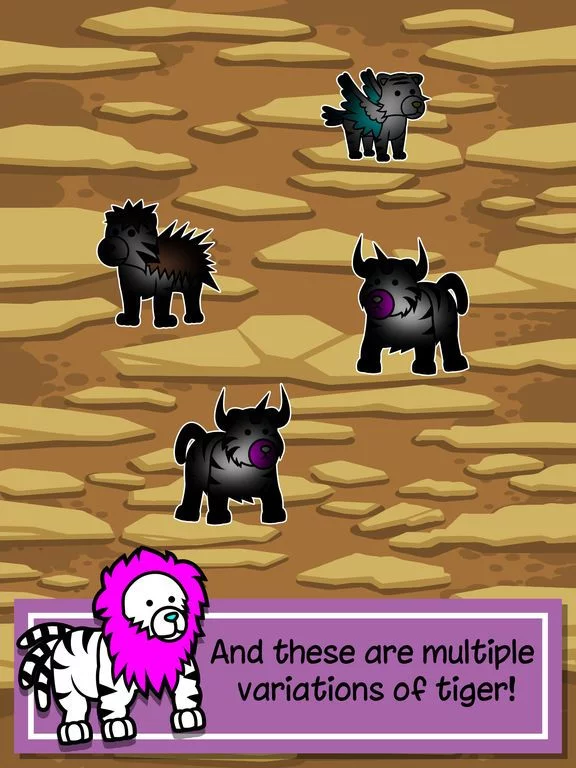 Изображение игры: Tiger Evolution - Idle Wild Creature Clicker Games