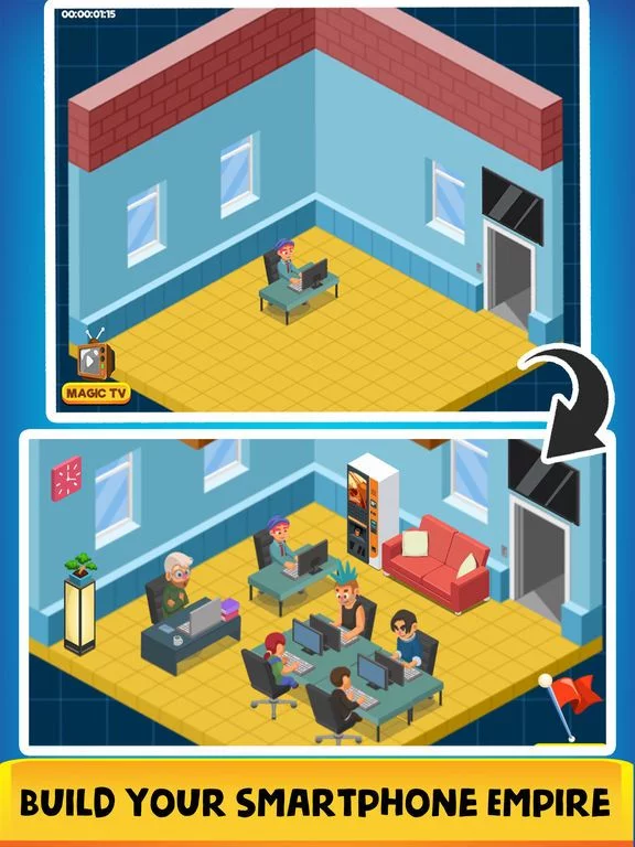 Изображение игры: Idle Smartphone Tycoon Mobile
