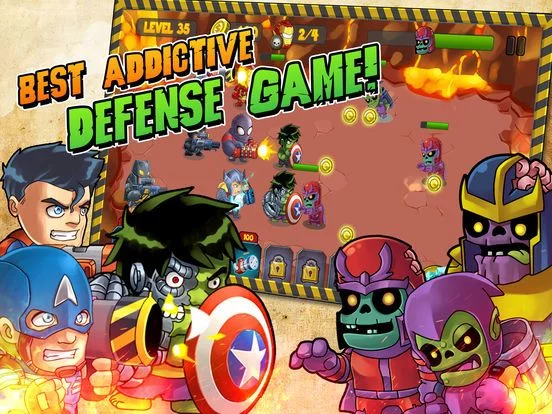 Изображение игры: Super.Hero Defense Game for Bat.man V Super.man