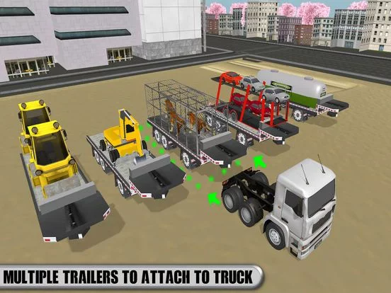 Изображение игры: Ultimate Big Truck Car Transport Trailer Simulator