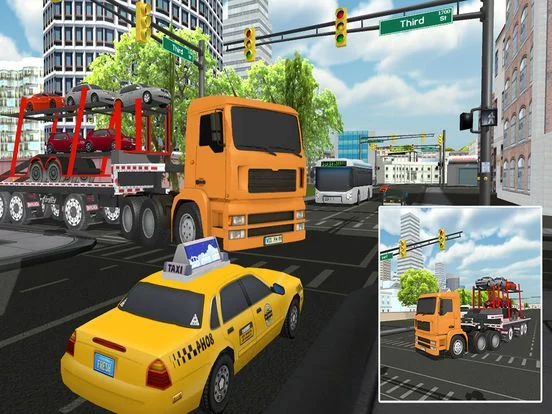 Изображение игры: Ultimate Big Truck Car Transport Trailer Simulator