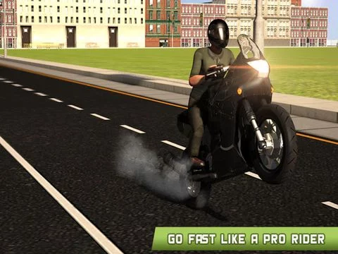 Изображение игры: Extreme Motor Bike Ride simulator 3D – Steer the moto wheel & show some extreme stunts