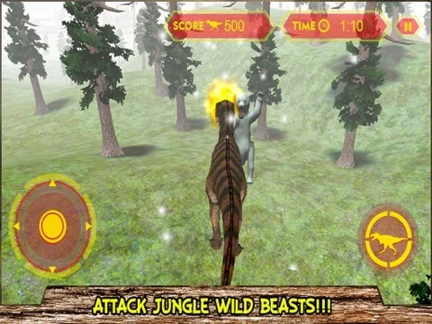 Изображение игры: Real Dinosaur Attack Simulator 3D – Destroy the city with deadly t-rex in this extreme game