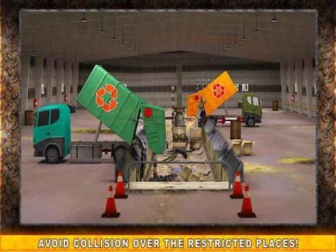 Изображение игры: Dump Garbage Truck Simulator – Drive your real dumping machine & clean up the mess from giant city