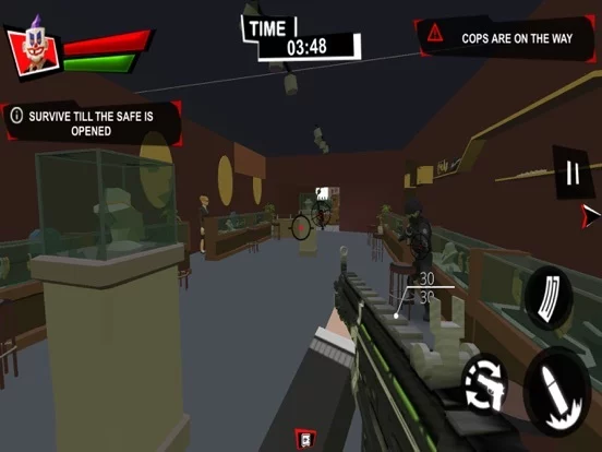 Изображение игры: Bank Robbers Vs Police Battle