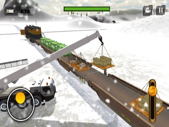 Изображение игры: Snow Plow Rescue Train Driving 3D Simulator