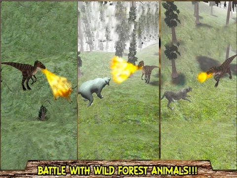 Изображение игры: Real Dinosaur Attack Simulator 3D – Destroy the city with deadly t-rex in this extreme game