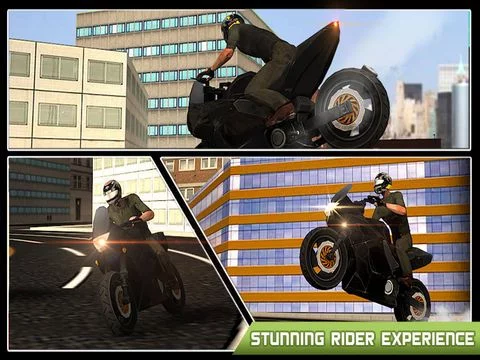 Изображение игры: Extreme Motor Bike Ride simulator 3D – Steer the moto wheel & show some extreme stunts