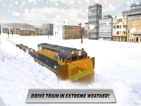 Изображение игры: Snow Plow Rescue Train Driving 3D Simulator
