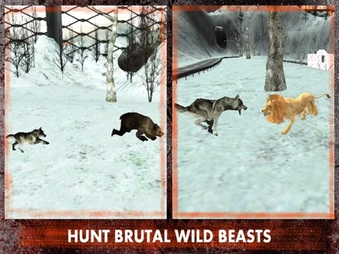 Изображение игры: Wild Wolf Attack Simulator 3D – Live life of an alpha and take revenge for your clan