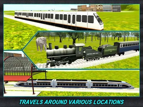 Изображение игры: Real Train Driver Simulator 3D – drive the engine on railway lines and reach the destination in time